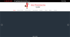 Desktop Screenshot of mcphersonlawoffices.com