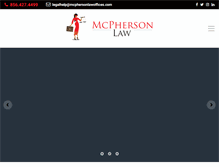 Tablet Screenshot of mcphersonlawoffices.com